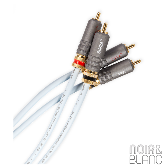 Supra 1001900586 Câble audio 2 m 2 x RCA Bleu 2 x RCA 2 m