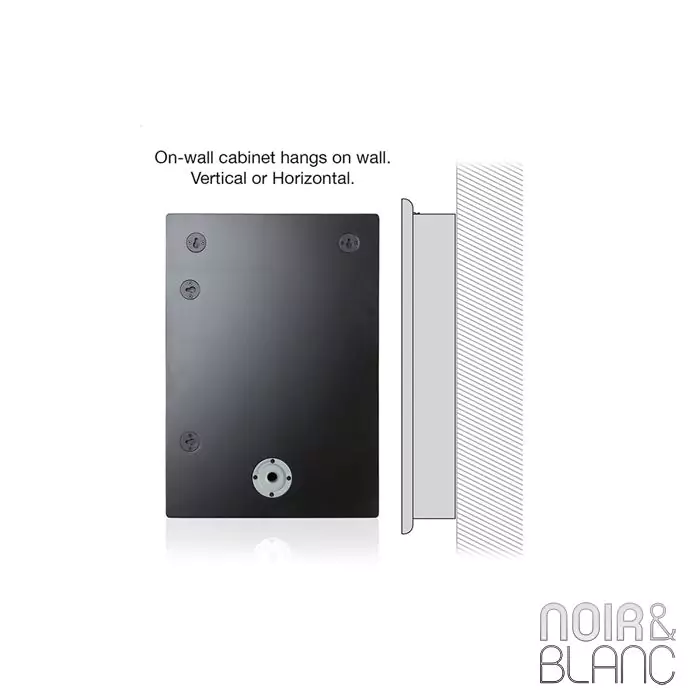 Enceinte murale Monitor Audio SoundFrame 1 On-Wall | Noir et Blanc