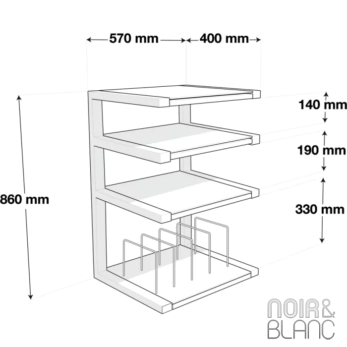 Meuble hi-fi NorStone Esse Hifi Vinyl