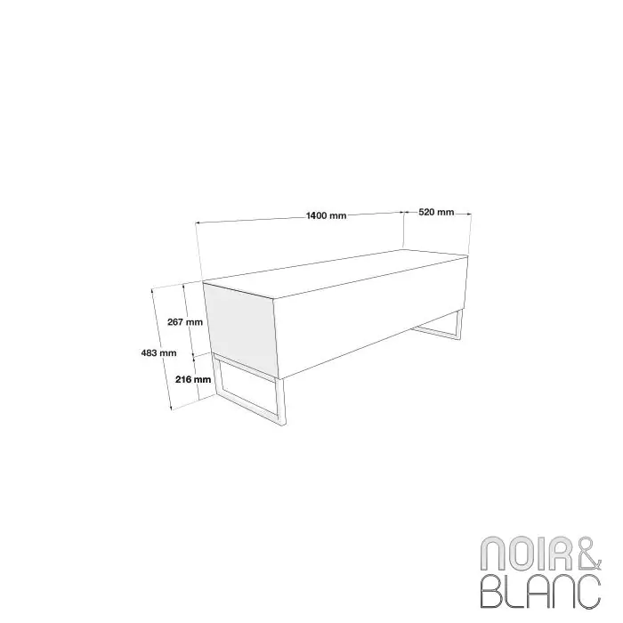 Meuble audio-video NorStone Khalm 140