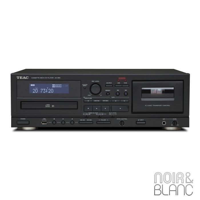 TEAC AD-850 SE Platine Cassette & Lecteur CD avec Entrée/Sortie USB &  Fonction Micro Karaoké