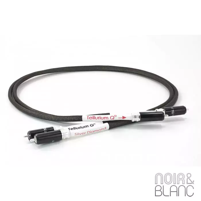 Câble audio Tellurium Q Silver Diamond Interconnect RCA 