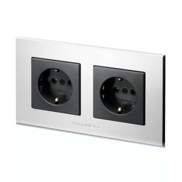 Prise de courant GigaWatt G-044 Schuko double