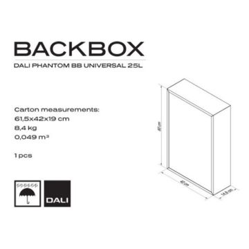 Boîtier d'encastrement pour enceinte Dali Phantom BB Universal 25L