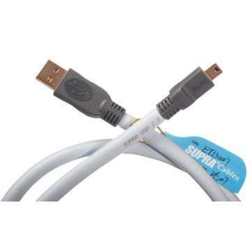 Câble USB Supra Cables USB 2.0 Type A mini B