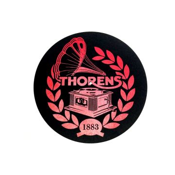 Couvre plateau Thorens Felt Mat Black/Red