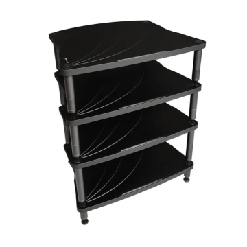 Meuble hi-fi Bassocontinuo Accordeon XL4 2.1 Black or White Legs 