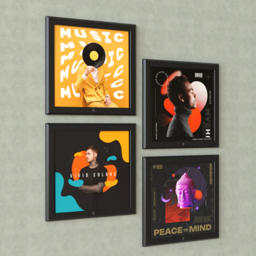 Cadre déco vinyle HumminGuru Wall Display Record Frame