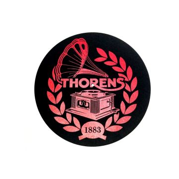 Thorens Felt Mat Black/ Red