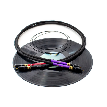 Câble platine vinyle Tellurium Q Ultra Black II Tone Arm RCA-RCA 
