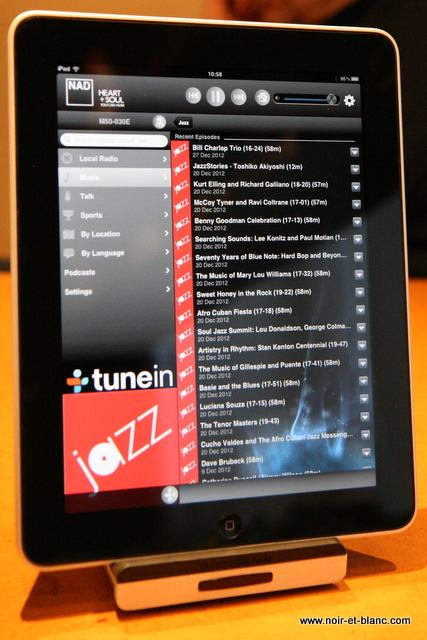 NAD M50 Application on iPad